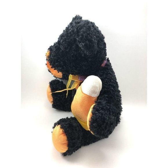 Dan Dee Collector's Choice Halloween Black Bear Candy Corn Plush Stuffed Animal - Picture 4 of 7